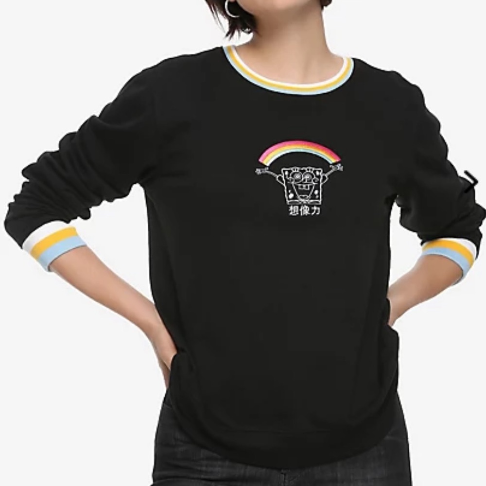 Spongebob x Boxlunch Rainbow Japanese Sweatshirt